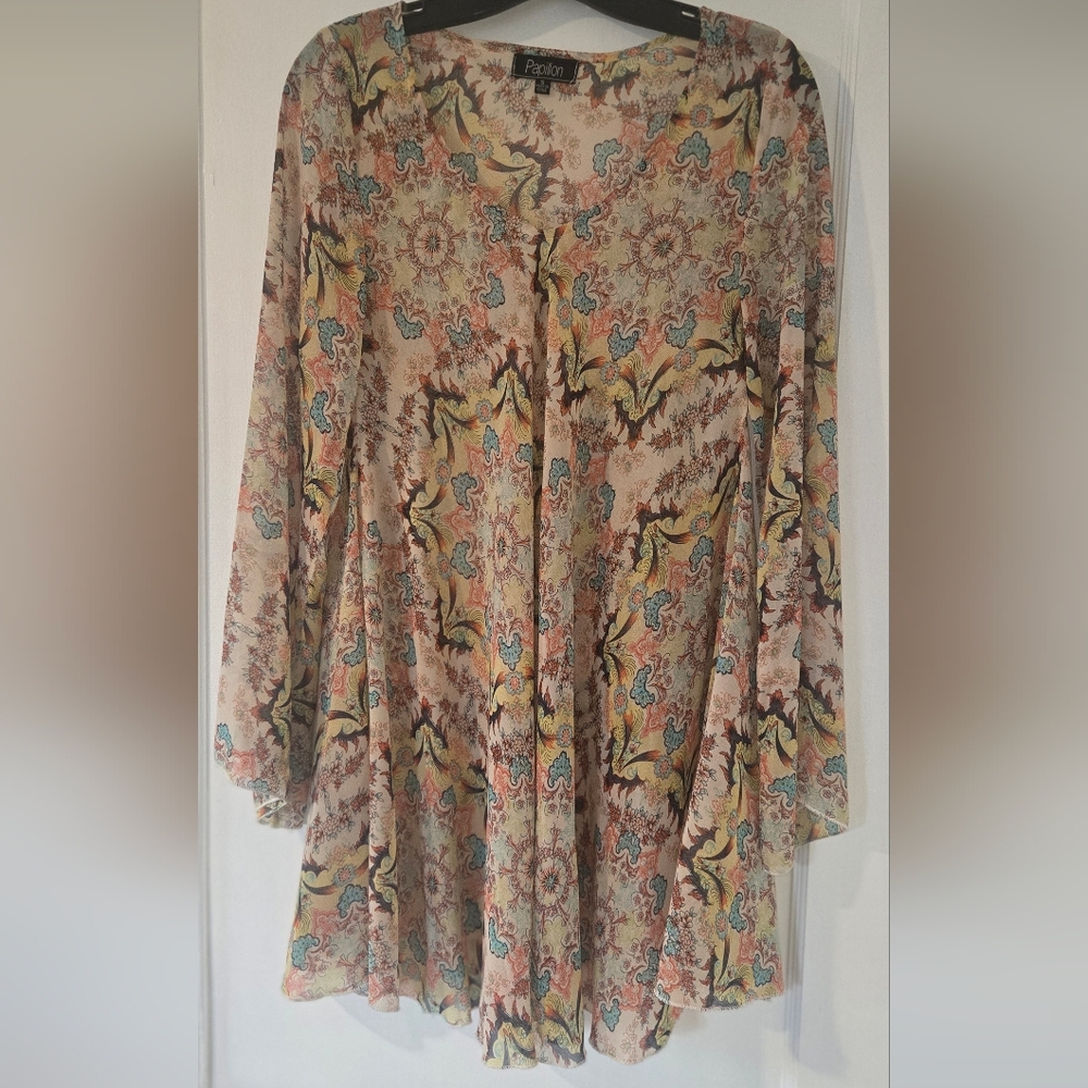 Papillon Sheer Flowy Mini Dress